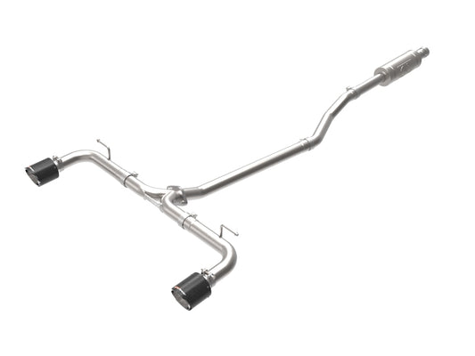 aFe Takeda 2-1/2in 304 SS Cat-Back Exhaust w/ Carbon Fiber Tips 14-18 Mazda 3 L4 2.0L/2.5L aFe