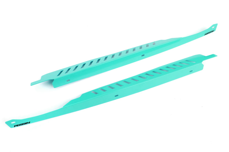 Perrin 08-14 Subaru WRX/STI Fender Shroud Set - Hyper Teal - eliteracefab.com