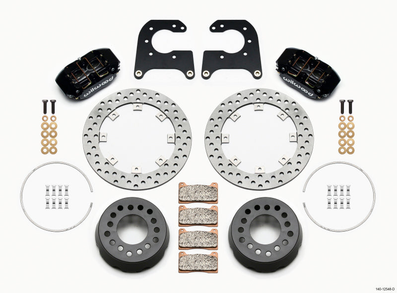 Wilwood Dynapro Lug Mount Single Rear Dynamic Kit SA Drilled 58-64 Olds/Pont 1/2in Studs Wilwood