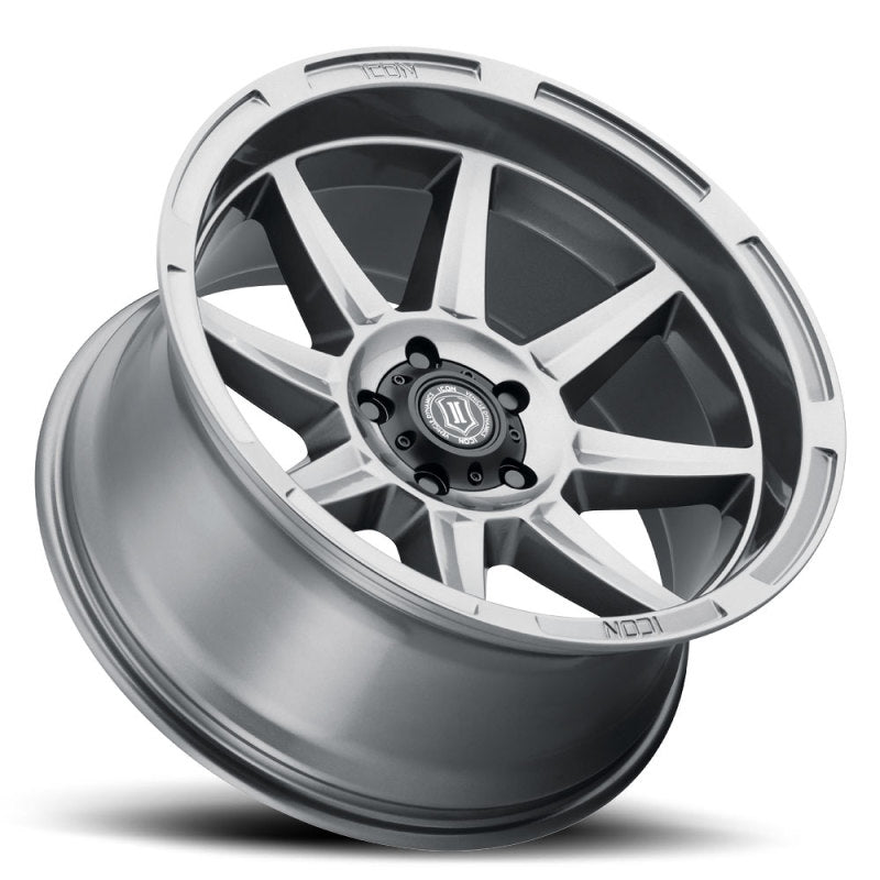 ICON Bandit 20x10 6x135 -24mm 4.5in BS 87.10mm Bore Gun Metal Wheel - eliteracefab.com