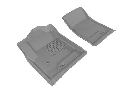 3D MAXpider L1CH05611501 2014-2018 Chevrolet/GMC Silverado/Sierra Regular Cab Kagu 1st Row Floormat - Gray
