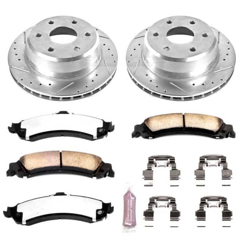 Power Stop 02-06 Cadillac Escalade Rear Z36 Truck & Tow Brake Kit - eliteracefab.com