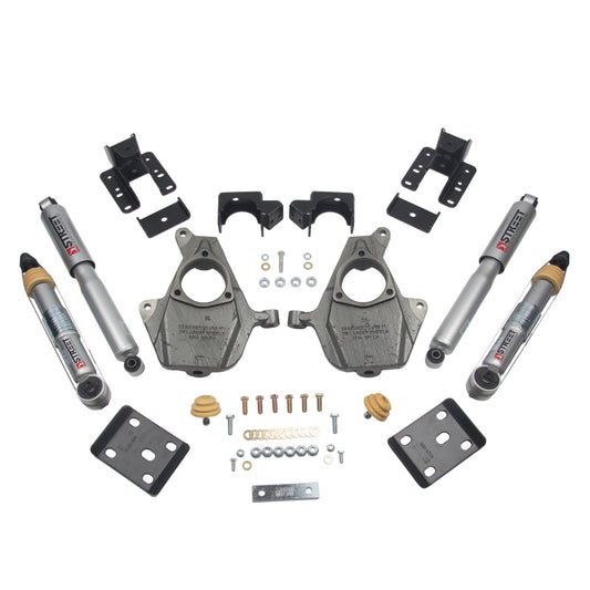 Belltech LOWERING KIT 16.5-17 Chevy Silverado All Cab 2WD 3-4F / 5-6R Belltech