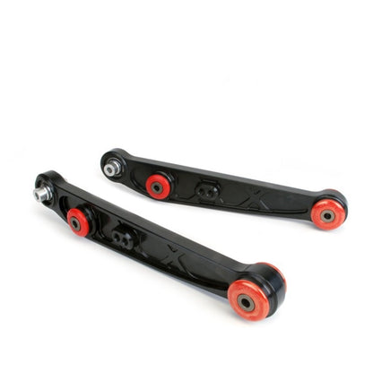 Skunk2 Honda/Acura EG/DC Alpha Series Rear Lower Control Arm Set - Black - eliteracefab.com