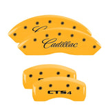 MGP 4 Caliper Covers Engraved Front & Rear GMC Yellow Finish Black Char 2016 GMC Savana 3500