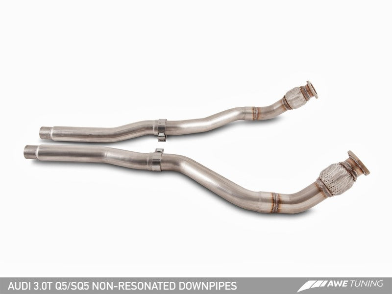 AWE Tuning Audi 8R SQ5 Touring Edition Exhaust - Quad Outlet Diamond Black Tips - eliteracefab.com