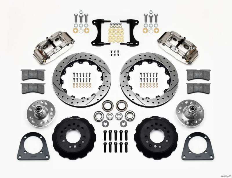 Wilwood Narrow Superlite 6R Front Hub Kit 12.88in Drill Pol TCI-IFS 71-78 (Pinto Based) Wilwood