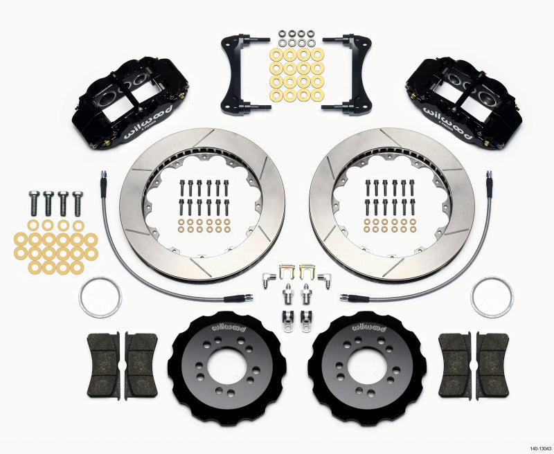 Wilwood Narrow Superlite 6R Front Hat Kit 13.06in 2008-up Hyundai Genesis Coupe w/Lines Wilwood