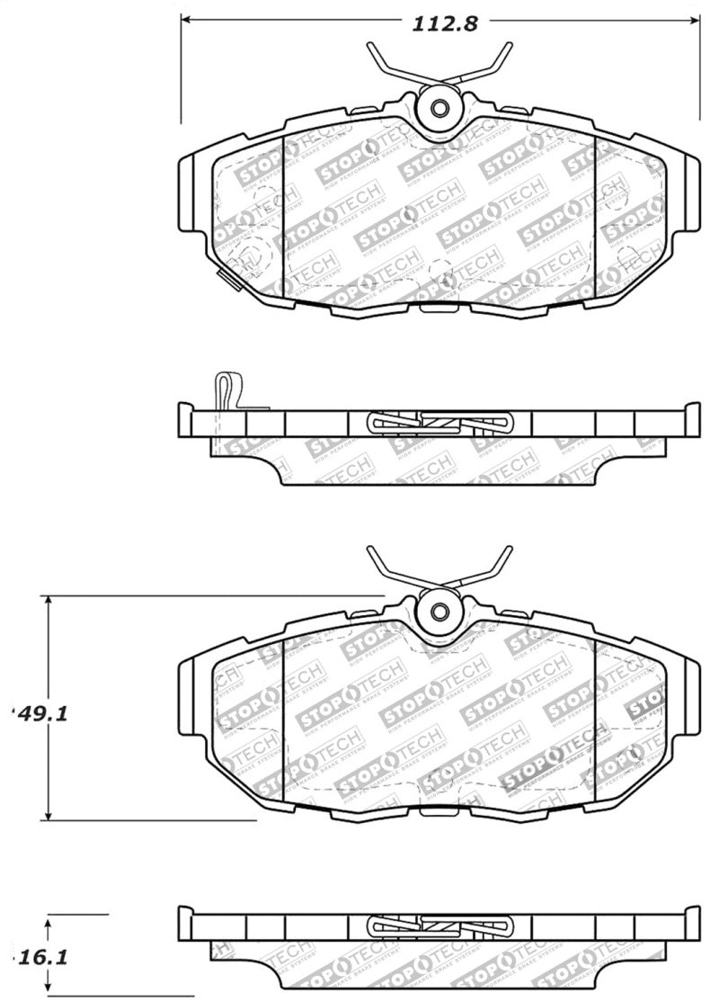 StopTech Performance Brake Pads - eliteracefab.com