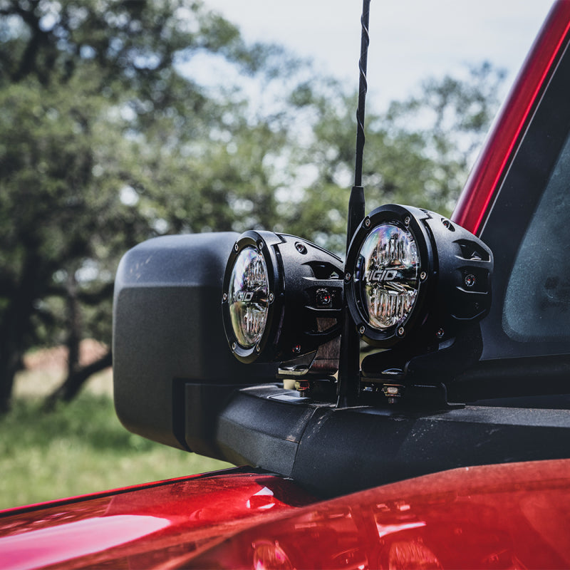 Rigid Industries 2021 Ford Bronco A-Pillar Light Kit (Incl. 360-spot and 360-Drive) - eliteracefab.com