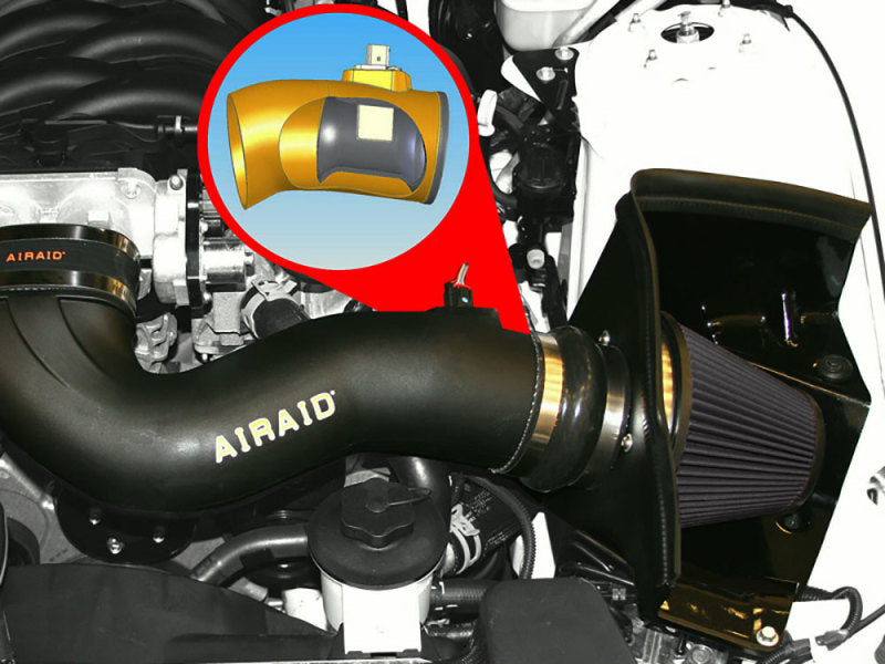 Airaid 05-09 Mustang GT 4.6L MXP Intake System w/ Tube (Dry / Black Media) - eliteracefab.com