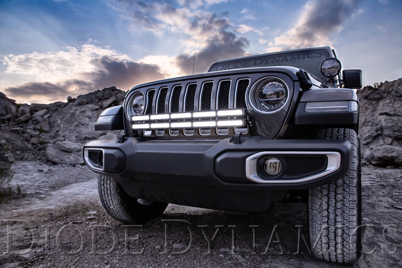 Diode Dynamics 18-21 Jeep JL Wrangler/Gladiator SS30 Bumper Bracket Kit - White Driving Dual Diode Dynamics