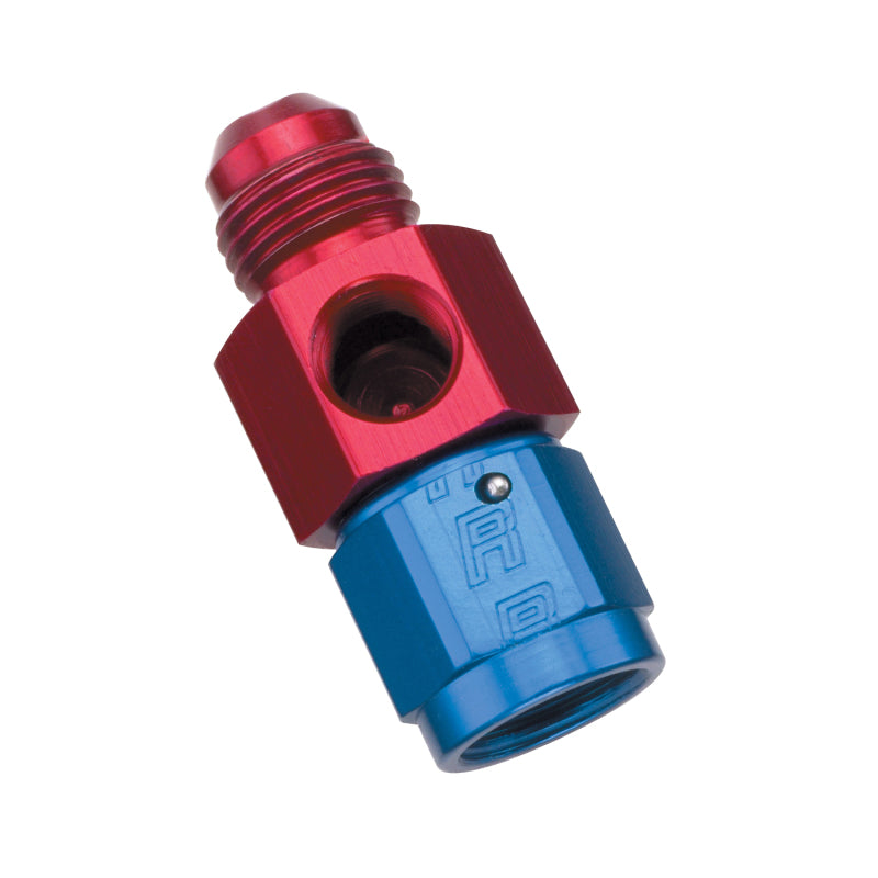 Russell Performance -8 AN Fuel Pressure Take off (Red/Blue)