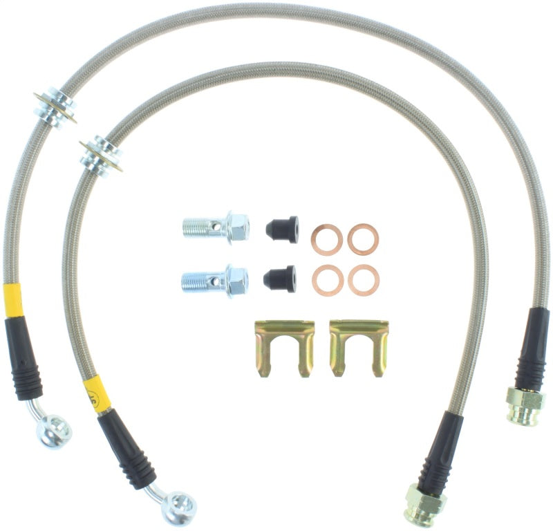 StopTech 93-01 Impreza Stainless Steel Rear Brake Lines - eliteracefab.com