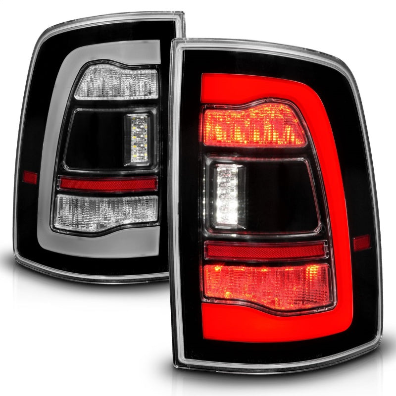 ANZO 09-18 Dodge Ram 1500 Sequential LED Taillights Black