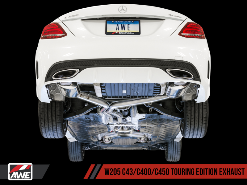 AWE Tuning Mercedes-Benz W205 C450 AMG / C400 Touring Edition Exhaust - eliteracefab.com