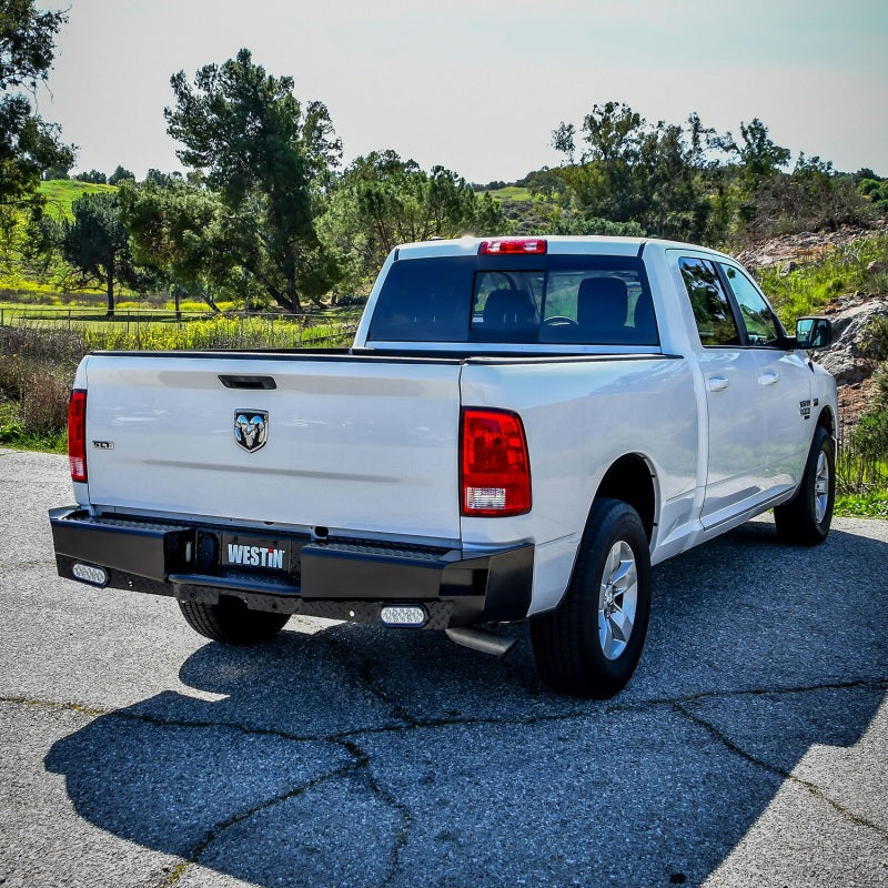 Westin 09-18 Ram 1500 HDX Bandit Rear Bumper - Black - eliteracefab.com