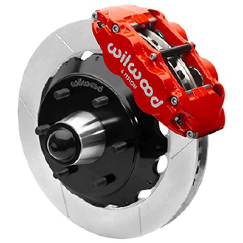 Wilwood 63-87 C10 CPP Spindle FNSL6R Front BBK 13in Slotted 6x5.5 BC - Red Wilwood