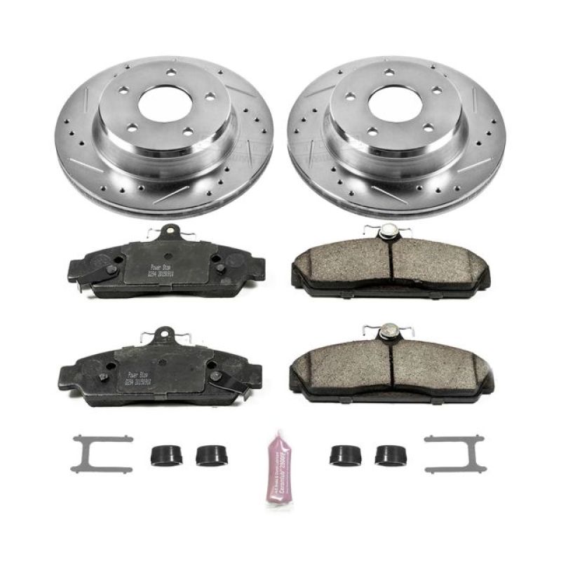 Power Stop 84-87 Chevrolet Corvette Front Z23 Evolution Sport Brake Kit - eliteracefab.com