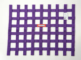 RaceQuip Purple 18in H x 24W SFI Ribbon Window Net