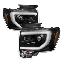 Load image into Gallery viewer, Spyder Ford F150 13-14 Projector Fctry Xenon Model- Light Bar DRL Blk PRO-YD-FF15013-LBDRL-HID-BK - eliteracefab.com