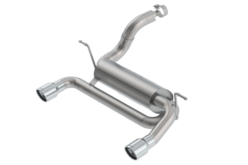 Borla 18-19 Jeep Wrangler JL/JLU 2.0L 4Cyl 2DR/4DR Touring Axle Back Exhaust w/ 3.5in Tips - eliteracefab.com