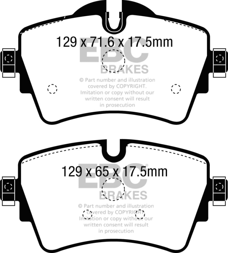 EBC 14+ Mini Hardtop 2.0 Turbo Cooper S Greenstuff Front Brake Pads - eliteracefab.com