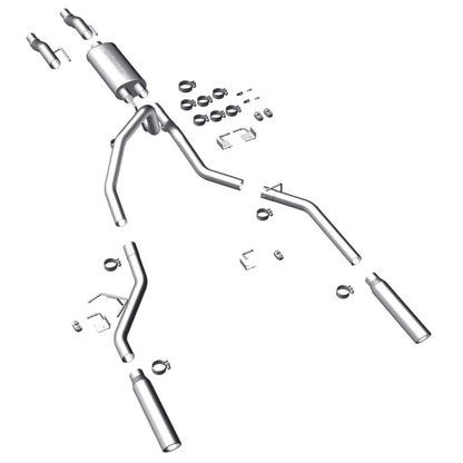 MagnaFlow 11 Ford F-150 3.7L/5.0L/6.2L SS Catback Exhaust Dual Split Rear Exit w/ 3.5in SS Tips Magnaflow