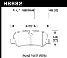 Load image into Gallery viewer, Hawk 05-09 Range Rover LR3 D1099 LTS Street Rear Brake Pads - eliteracefab.com