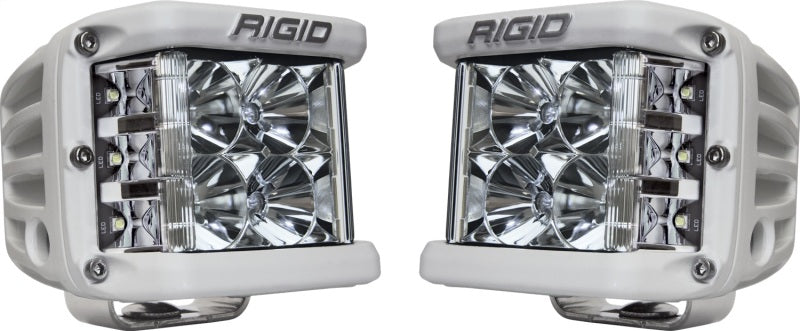 Rigid Industries D-SS - Flood - Set of 2 - White Housing - eliteracefab.com