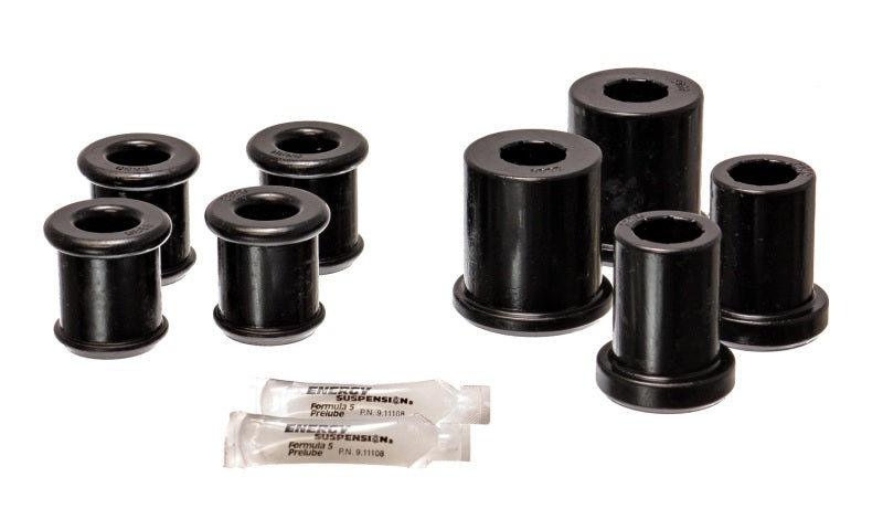 Energy Suspension 04-09 Cadillac XLR/XLR-V / 97-12 Corvette Black Front End C/A Bushing Set - eliteracefab.com