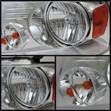 Load image into Gallery viewer, Xtune Ford F150 04-08 Amber Crystal Headlights Chrome HD-JH-FF15004-AM-C - eliteracefab.com