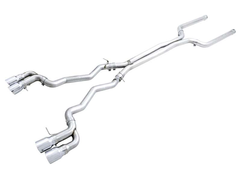 AWE Tuning 18-19 BMW M5 (F90) 4.4T AWD Cat-back Exhaust - Track Edition (Chrome Silver Tips) AWE Tuning
