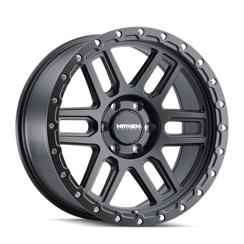 Mayhem 8304 Delta 20x9 / 5x127 BP / -12mm Offset / 78.1mm Hub Matte Black Wheel Mayhem