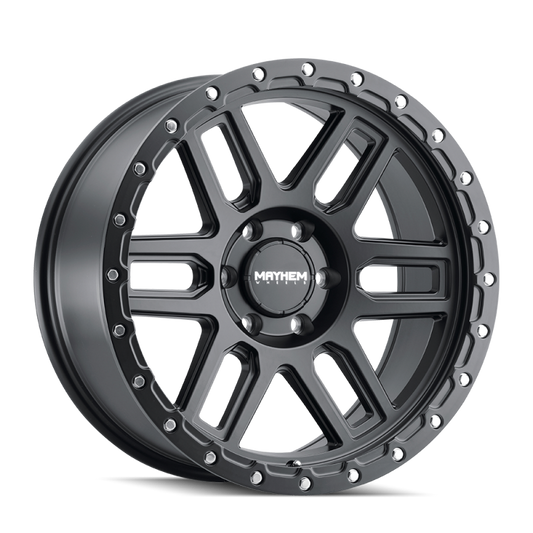 Mayhem 8304 Delta 20x9 / 5x127 BP / -12mm Offset / 78.1mm Hub Matte Black Wheel Mayhem