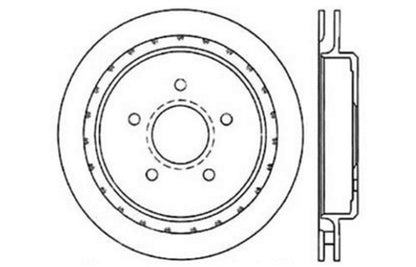 StopTech 97-10 Chevy Corvette Slotted & Drilled Rear Right Rotor - eliteracefab.com