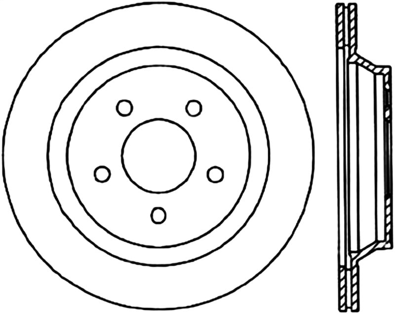 StopTech Slotted & Drilled Sport Brake Rotor - eliteracefab.com