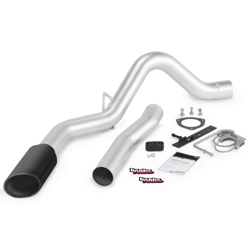 Banks Power 15 Chevy 6.6L LML ECLB/CCSB/CCLB Monster Exhaust System - SS Single Exhaust w/ Black Tip Banks Power