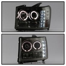 Load image into Gallery viewer, Spyder GMC Sierra 1500/2500/3500 07-13 Projector Headlights LED Halo- LED Smoke PRO-YD-GS07-HL-SM - eliteracefab.com