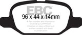 EBC RedStuff Rear Brake Pads - DP31880C