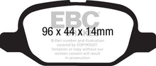 Load image into Gallery viewer, EBC 11+ Fiat 500 1.4 (ATE Calipers) Ultimax2 Rear Brake Pads - eliteracefab.com