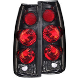 ANZO USA Cadillac Escalade Taillights Dark Smoke 3d Style; 1999-2000