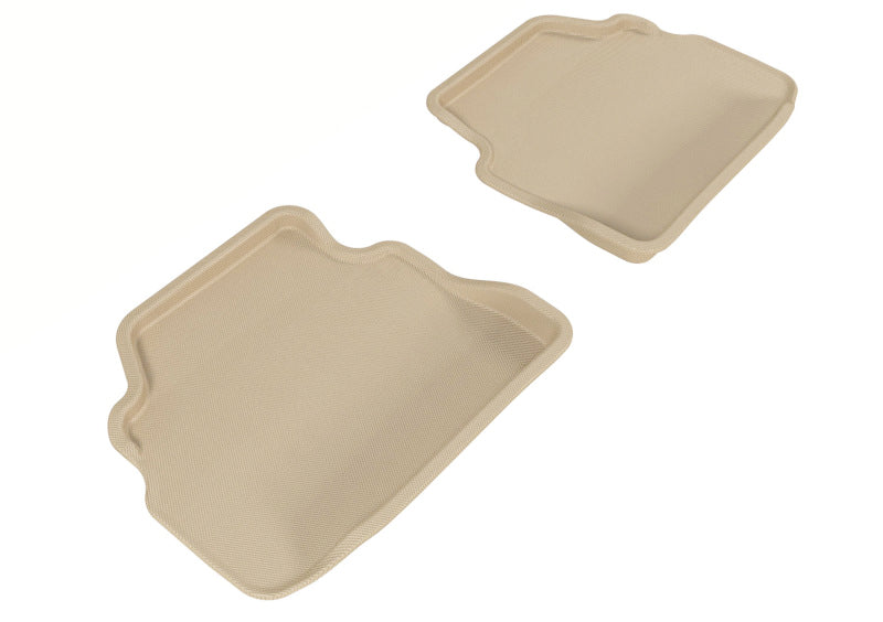 3D MAXpider 2007-2013 BMW 3 Series E92 Kagu 2nd Row Floormats - Tan