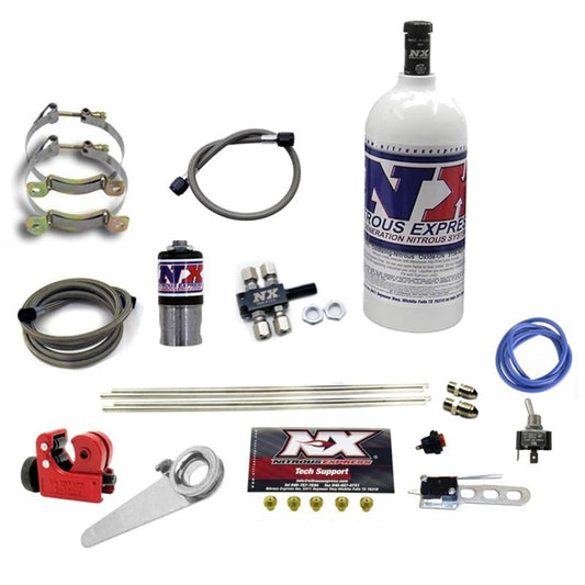 Nitrous Express Motorcycle 4-Cylinder Dry System-2.5 lb Bottle - 62000-2.5P