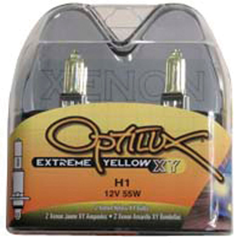 Hella Optilux H1 12V/55W XY Yellow Bulb - eliteracefab.com