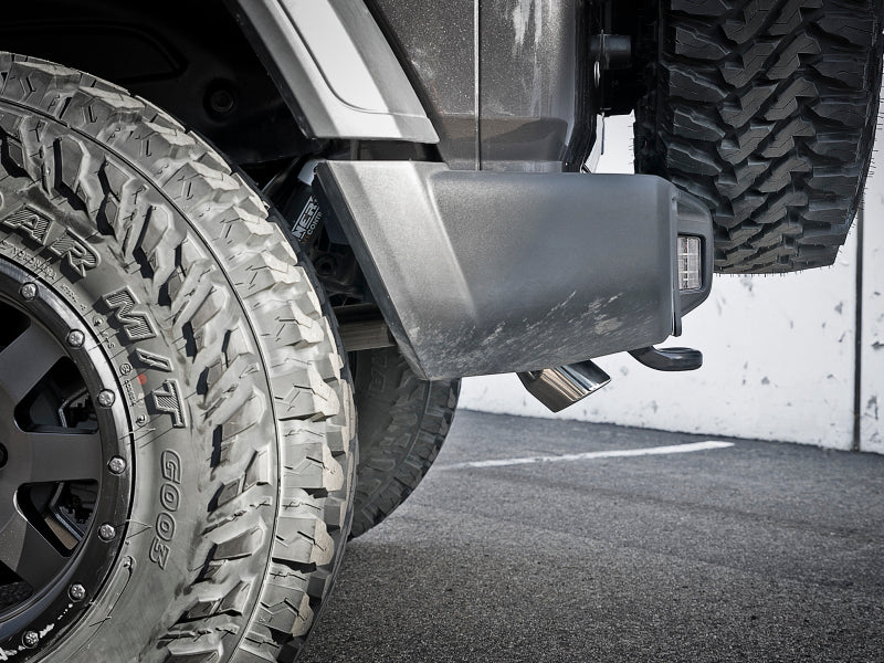 aFe MACH Force-Xp 2.5in 409SS Axle-Back Hi-Tuck Exh Sys w/ Pol Tip 18-20 Jeep Wrangler (JL) V6 3.6L aFe
