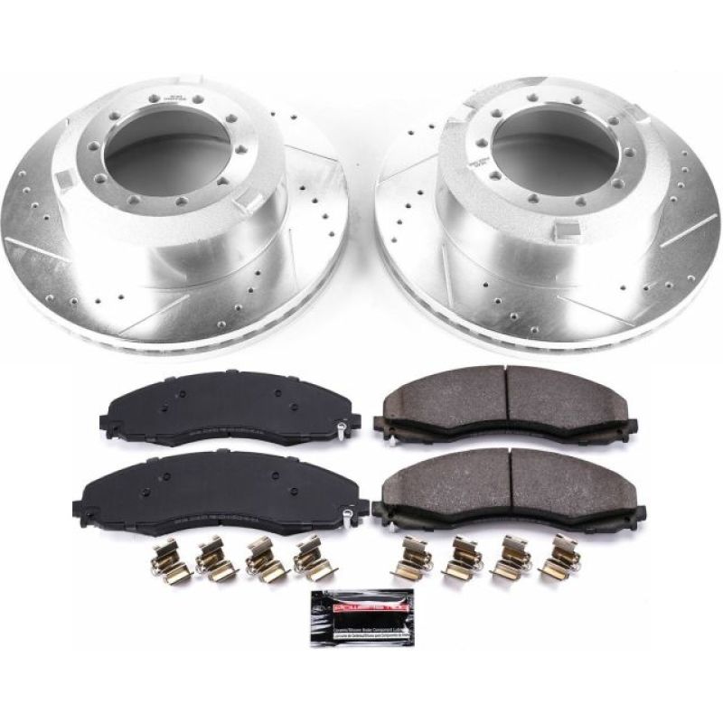 Power Stop 17-19 Ford F-450 Super Duty Rear Z36 Truck & Tow Brake Kit - eliteracefab.com