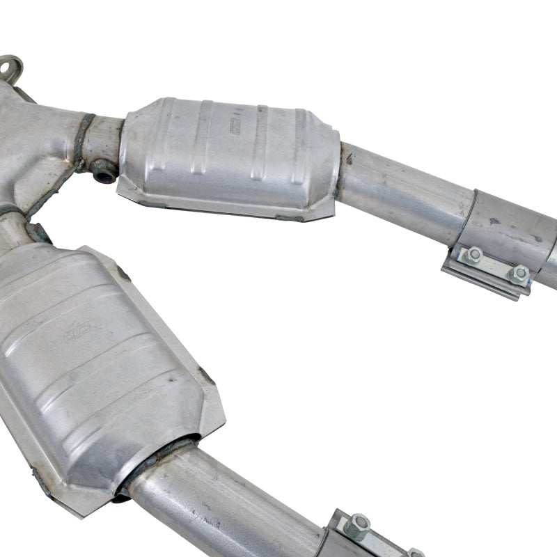 BBK 99-04 Mustang 4.6 GT / Cobra High Flow X Pipe With Catalytic Converters - 2-1/2 - eliteracefab.com