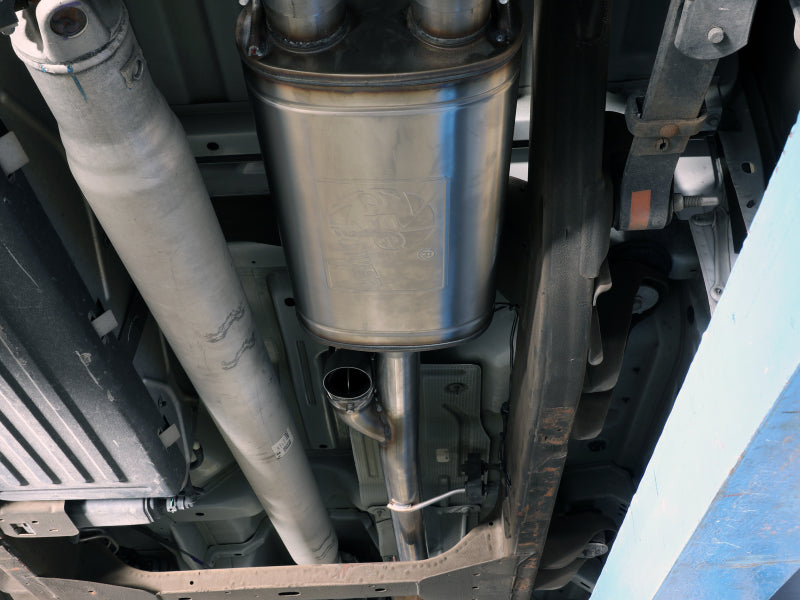 aFe Gemini XV 3in 304 SS Cat-Back Exhaust w/ Cutout 14-19 GM Trucks 4.3L/5.3L w/ Black Tips aFe