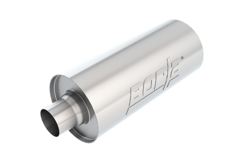 Borla Universal Performance 2.5in Inlet/Outlet Stainless Racing Muffler - eliteracefab.com